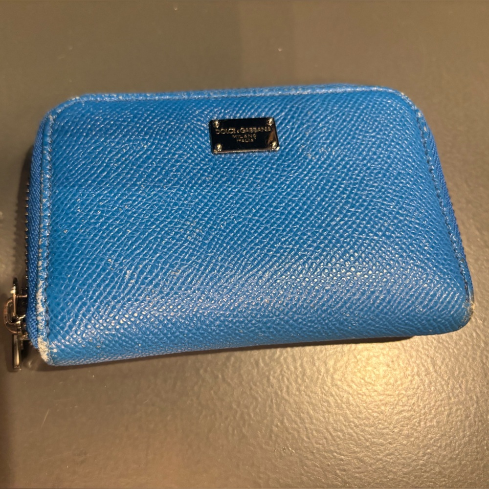 Blue Dolce and Gabbana Card Holder